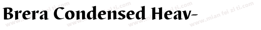 Brera Condensed Heav字体转换